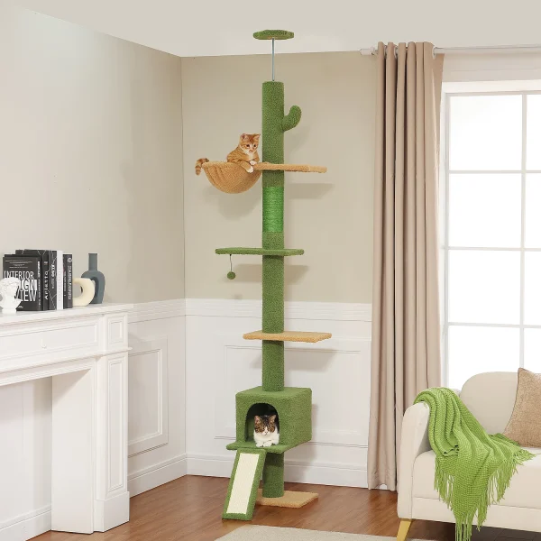 Cactus Cat Tree Floor to Ceiling